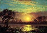 Evening, Owens Lake, California by Albert Bierstadt
